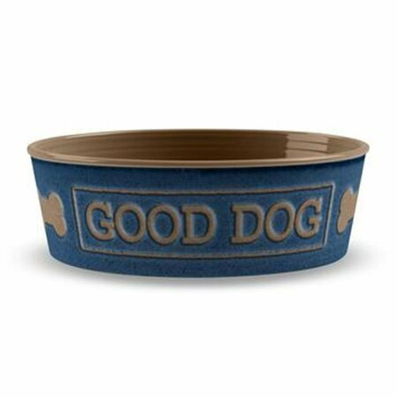 TARHONG Good Dog Pet Bowl Indigo - Medium Set of 2 PDR5067PBGDB
